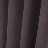 LUNVA Custom Blackout Curtains with Linen-Look Texture – Dark Gray